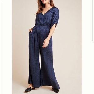 Maeve Anthropologie Jacqueline Jacquard Jumpsuit htf hsa